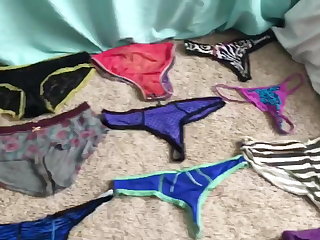 My Dirty cum panties, bras, and sock collection