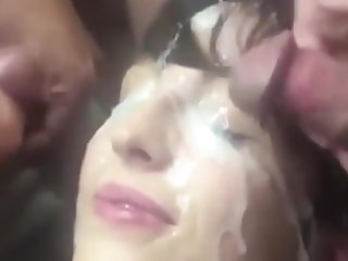 Gangbang Smother my face in hot cum 9